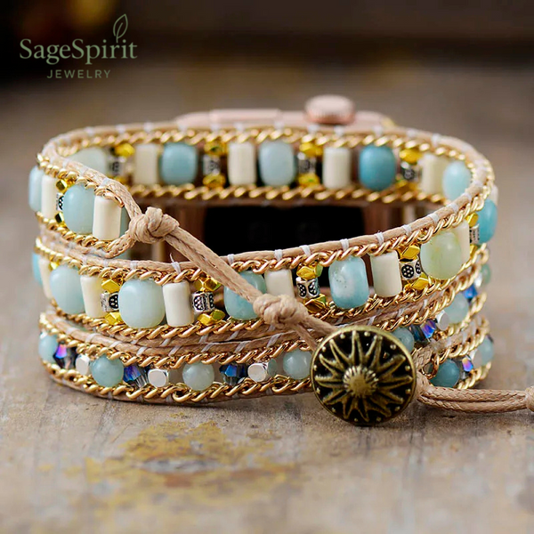 Amazonite Aura Wrap Band