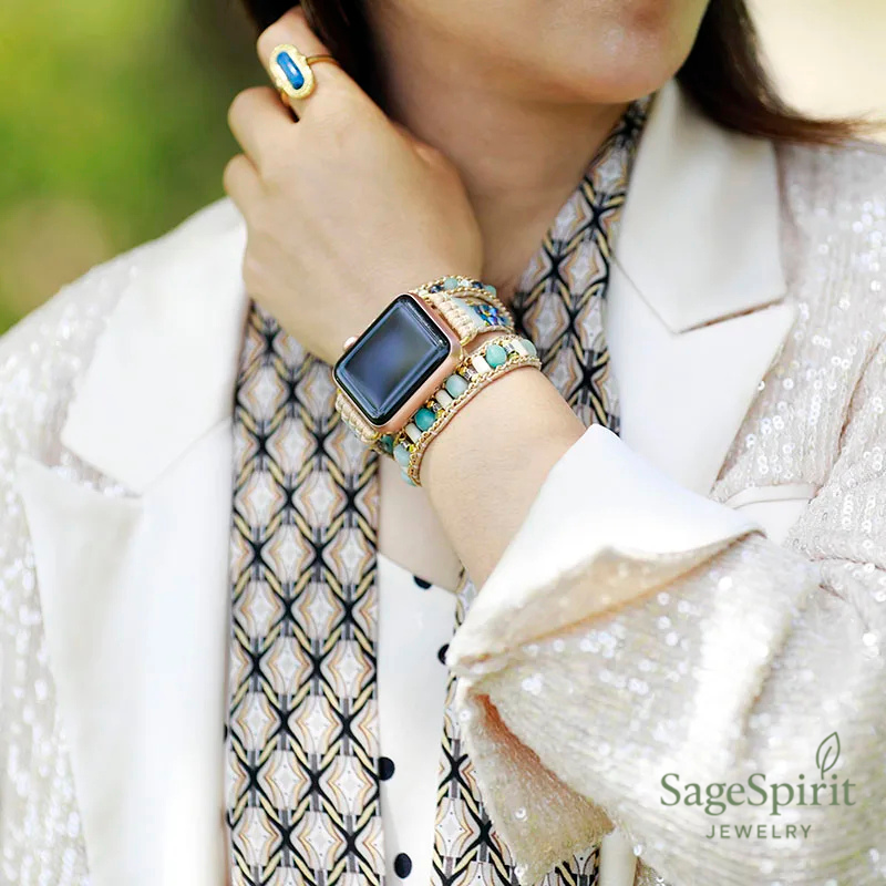 Amazonite Aura Wrap Band