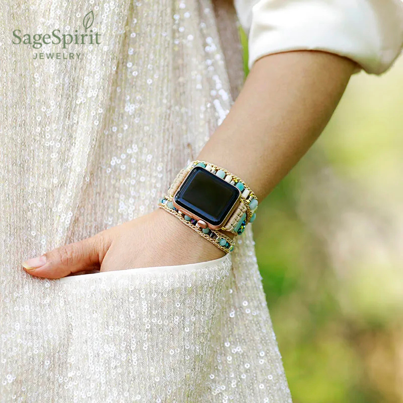 Amazonite Aura Wrap Band