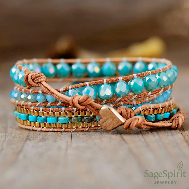 Amazonite Spirit Wrap Bracelet
