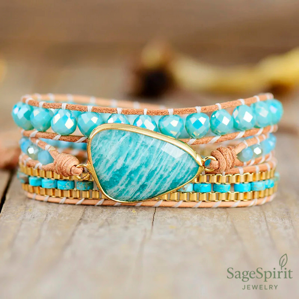 Amazonite Spirit Wrap Bracelet