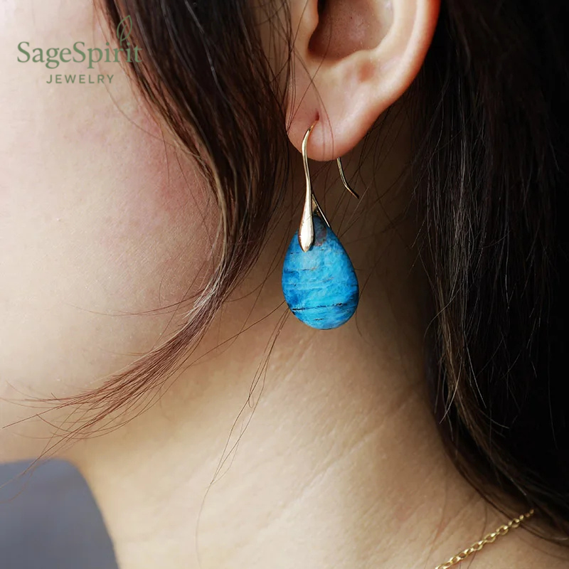 Apatite Drop of Expression Earrings
