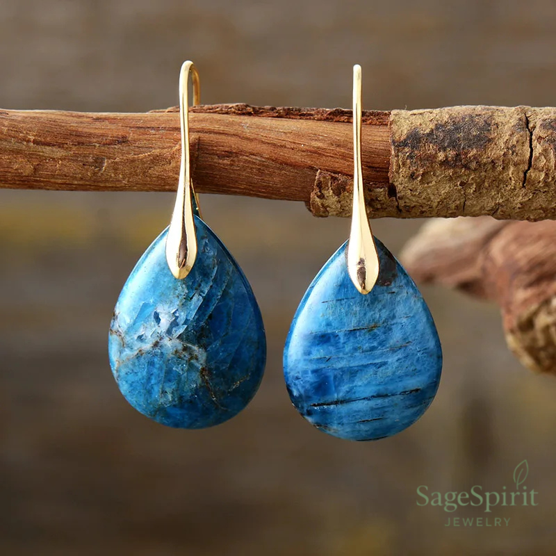 Apatite Drop of Expression Earrings