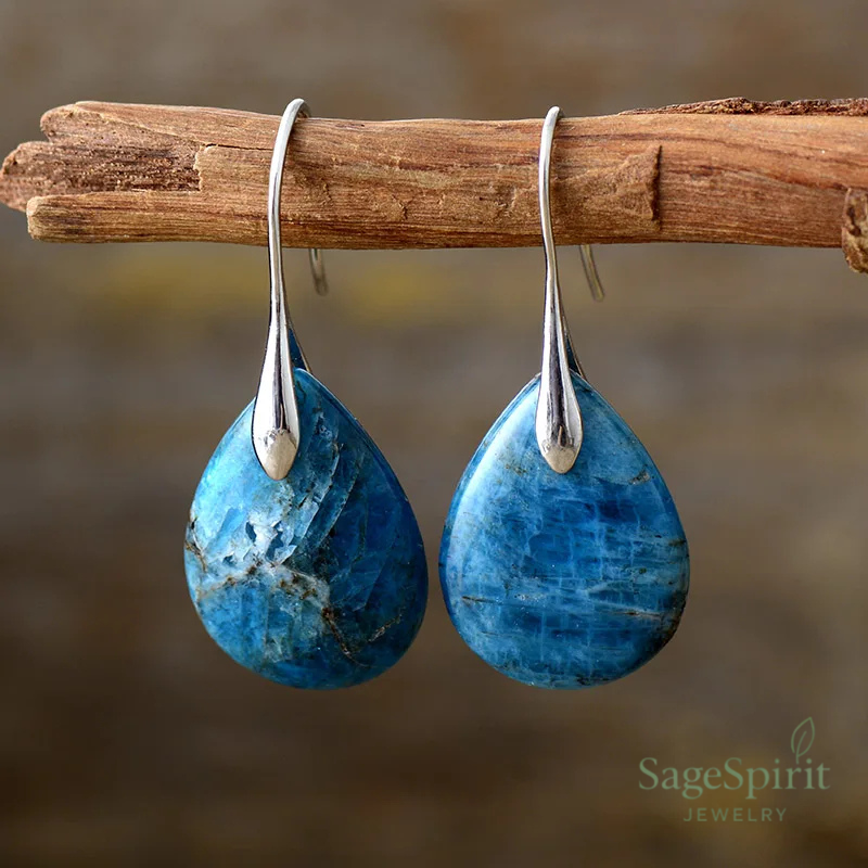 Apatite Drop of Expression Earrings