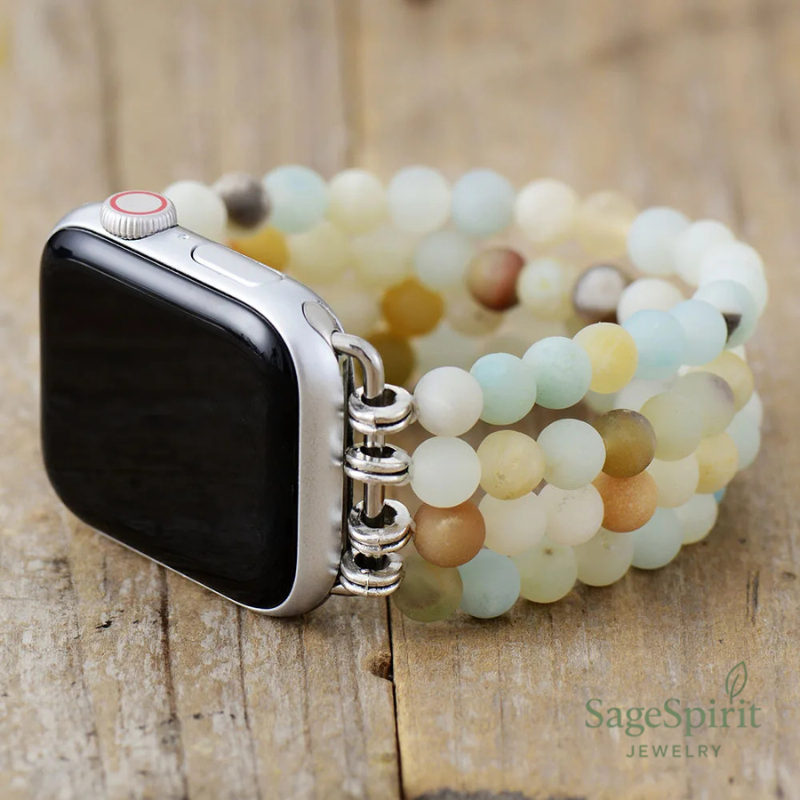 Amazonite Harmony Beaded Watch Band