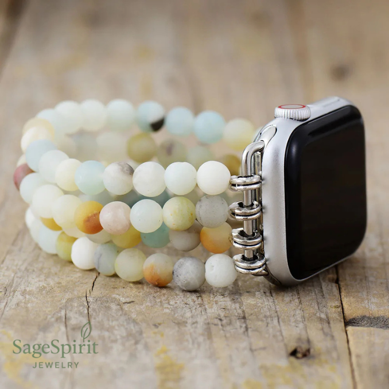 Amazonite Harmony Beaded Watch Band