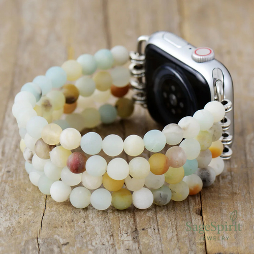 Amazonite Harmony Beaded Watch Band