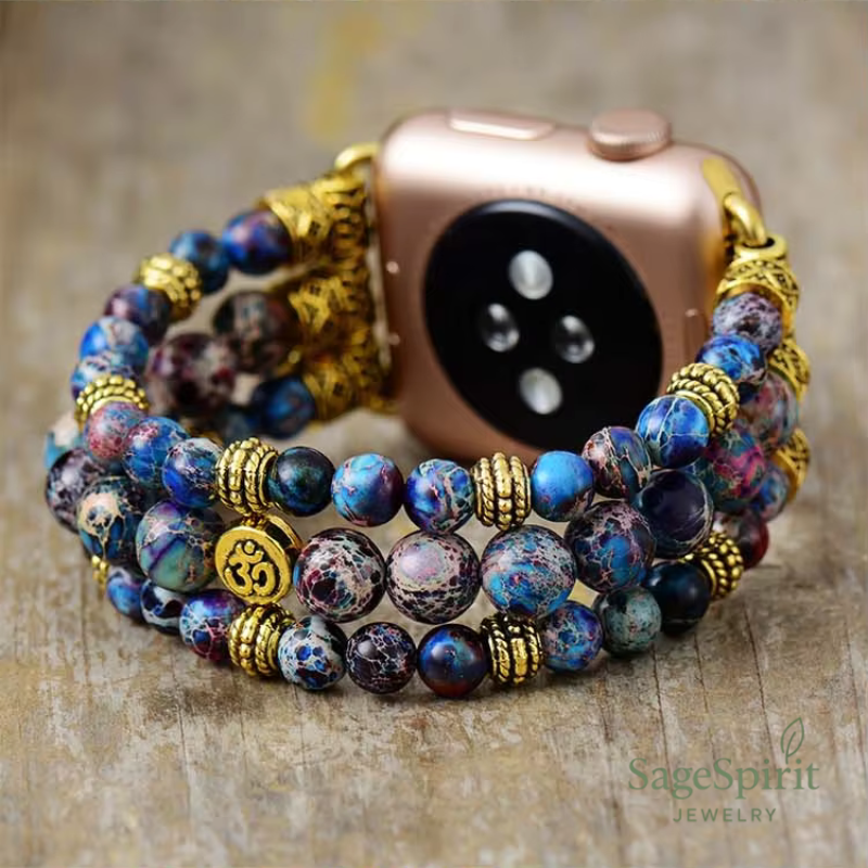 The Ocean Soul Blue Imperial Apple Watch Strap