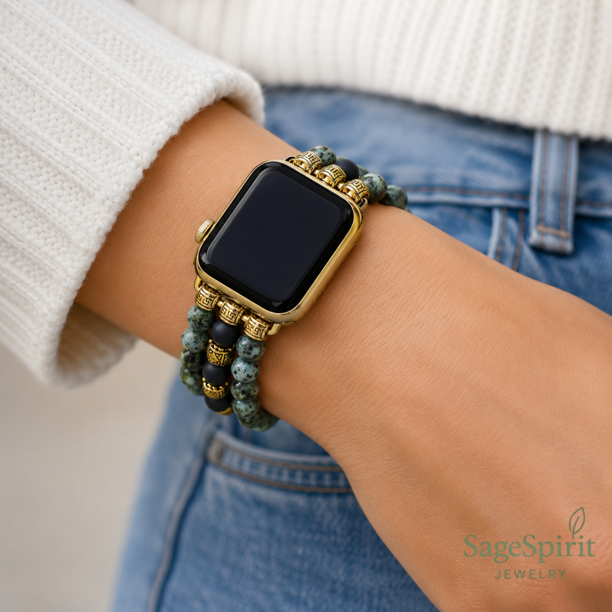 Bohemian African Turquoise Smartwatch Strap