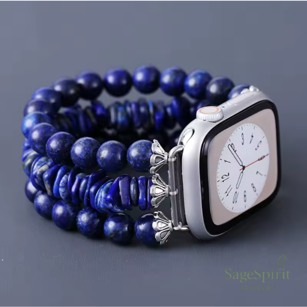 Bohemian Deep Blue Jade Smartwatch Strap