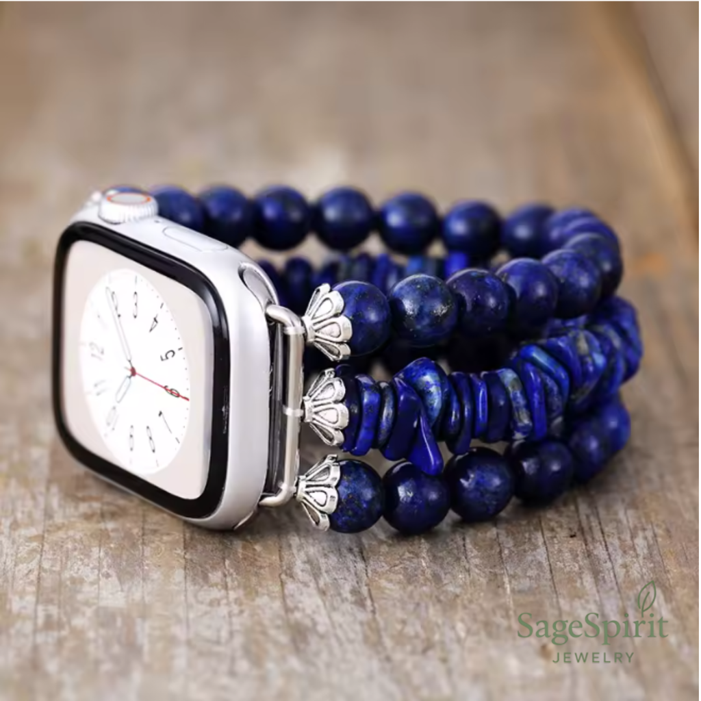 Bohemian Deep Blue Jade Smartwatch Strap